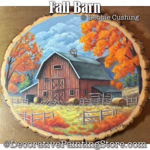 Fall Barn (Acrylic) Painting Pattern Download - Debbie Cushing