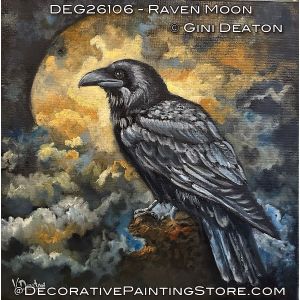 Raven Moon (Oil) Painting Pattern - Gini Deaton
