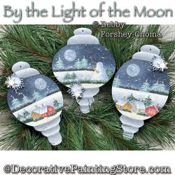 By the Light of the Moon Ornaments Painting Pattern - Debby Forshey-Choma